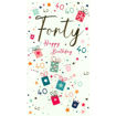 Picture of HAPPY 40TH BIRTHDAY CARD